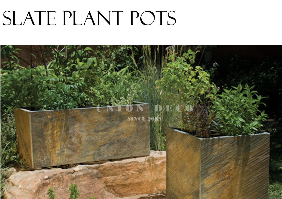 SLATE PLANT POTS